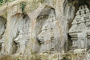 Stone carved monuments in Gunung Kawi