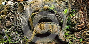 Stone carved statue of Barong  in Bali