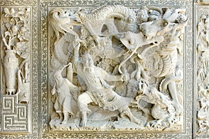 Stone carving background