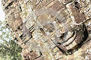 Stone carving face