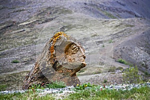 Stone carving in Husafell