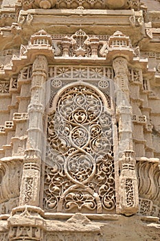 Stone carving at Jami Masjid (mosque), chapaner, Gujarat