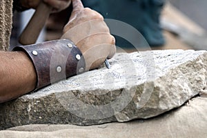 Piedra tallado reconstrucción de piedra 