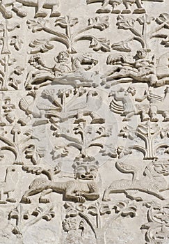 Stone carving. St Demetrius Cathedral (1193-1197)