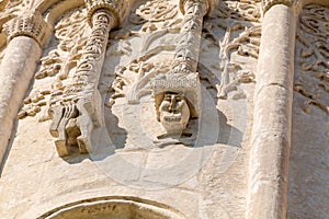 Stone carving on the walls of Saint Demetrius cathedral, Vladimir