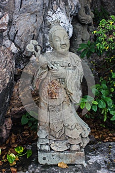Stone carving at Wat Pho