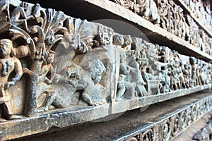 Stone carvings of hoyasala temples