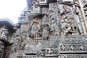 Stone carvings of hoyasala temples