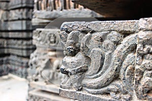 Stone carvings of hoyasala temples