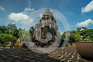 Stone castle Phra That Narai Cheng Weng and sky of biautiful, Sa