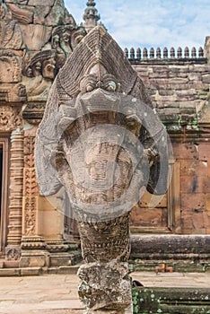 Stone castle in Prasat Hin Phanom rung Historical Park, Thailand