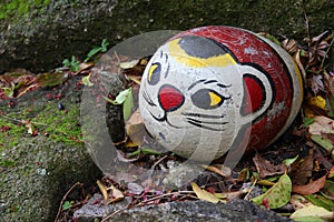 Stone cat in Onomichi