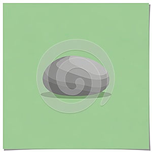 The stone is centered and casts a subtle shadow, suggesting a light source