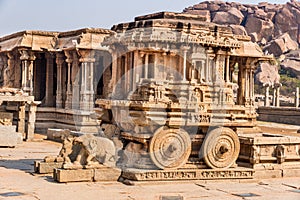 Stone chariot at Hampi