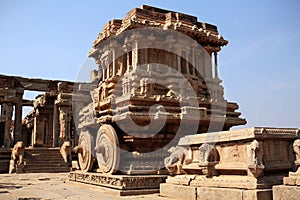 Stone chariot of Hampi photo