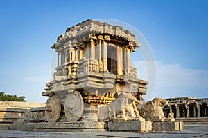 Stone Chariot of Hampi Ruins