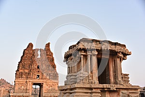 Stone chariot, Vijay Vittala temple, Hampi, Karnataka, India