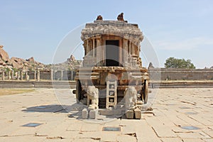 Stone Chariot at Vittala Temple, Hampi India