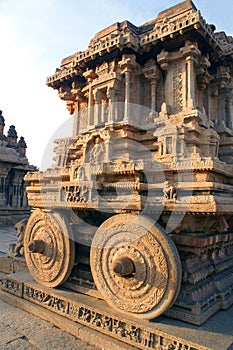 The stone chariot at Vitthala temple