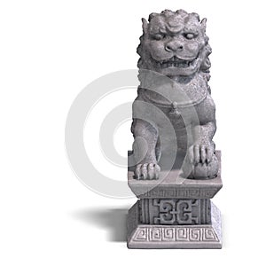 Stone chinese foo dog