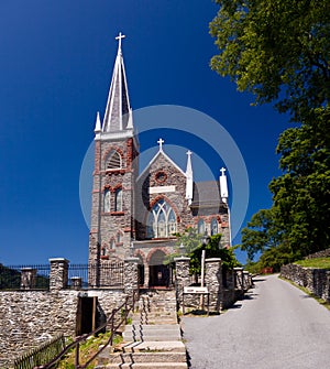 Stone church of Harpers Ferry a national park