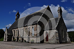 Stone church in Lairg village, Scotland