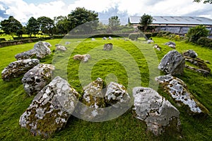 Stone circle in carrowmore cimetery