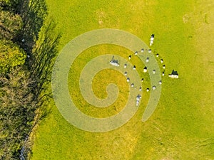 Stone Circle Am Himmel from above, Vienna, Austria