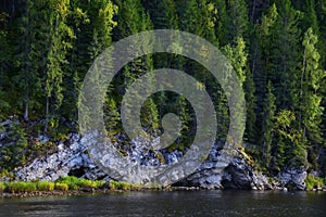 Stone Circles to the left of the tourist trail to the stone Usvinskie pillars