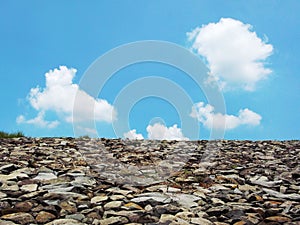 Stone and clearly sky