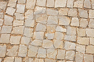Stone cobbles background.