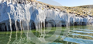 Stone Columns at the eastern shore of Lake Crowley Mono county, California