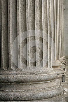 Stone columns from a judicial law building