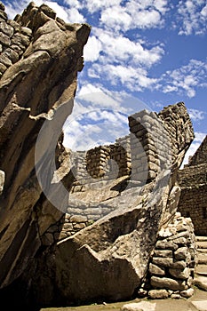 Condor temple in Machu Pichu, Cusco, Peru