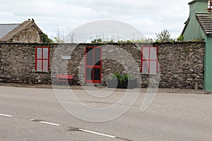 Stone cottage in Ireland without a roof