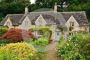 Stone cottages in the Cotswold, England