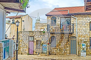 The stone cottages in Safed photo