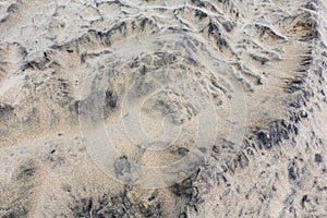 Stone covered sand, background.