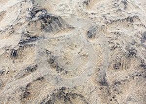 Stone covered sand, background.