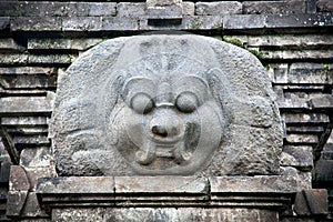 Stone craft in Candi Singosari Temple near by Malang on Java,