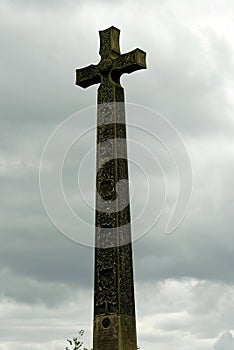 Stone cross at Durham Cathedral, England