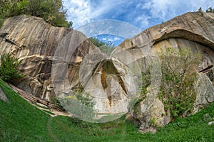 The Stone Crows, with cosmic energy properties, called The Outlaws Stone, Jgheaburi, Corbi, Arges county, Romania