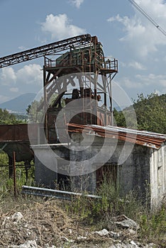 Stone crusher abandoned. Cilento