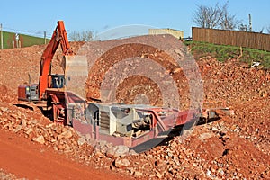 Stone crusher and digger