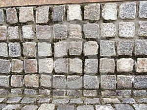 Stone cube as a solid backdrop - background