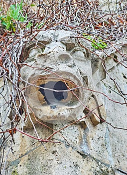 The stone decoration of Rock Chapel of Pauline Monastery, Budapest, Hungary