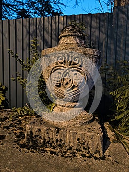 Stone decorative urn