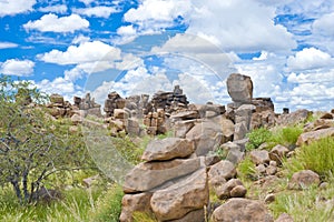 Stone Desert Giants Playground in Namibia