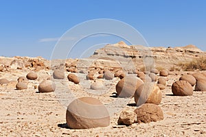 Stone desert in Ischigualasto, Argentina. photo