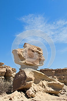 Stone desert in Ischigualasto, Argentina. photo